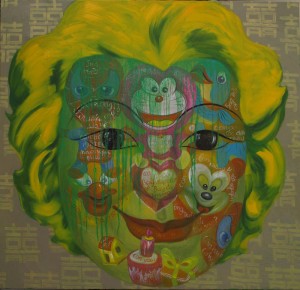 Face of time # 2, oil on canvas, 140x150cm, 2011