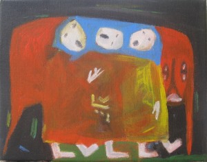 Singing on the field,20x25cm,