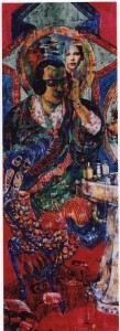 CallingBoy,75x200cm,Rollingpainting,acryliconpaper,2009