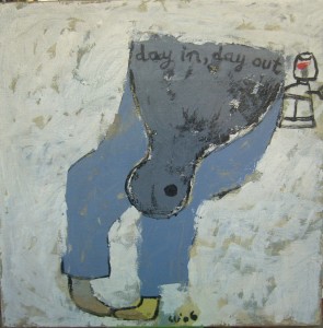 Dayindayout,oiloncanvas,80x80cm,2006
