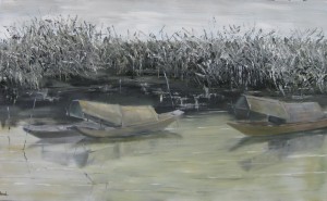 On the river #1,80x130,2010,oiloncanvas