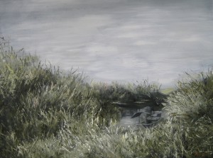 On the river #2,90x120,2010,oiloncanvas