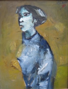 The portrait of artist's daughter, 50x65,1997