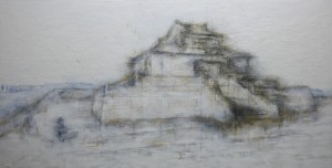 Landscape of Hue Forbidden city, 150x200cm, acrylic-oil-acrylic medium & charcoal on canvas