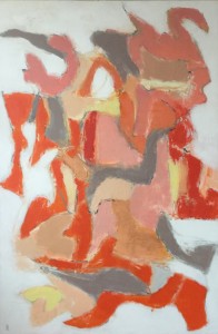 3.Cân bằng với gia đình #3, 98 x 148cm, acrylic on canvas,2018
