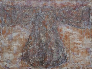 Vietnamese Imperial Robe no.32,acrylic,acrylic medium, charcoal on paper, 50x66cm,2014