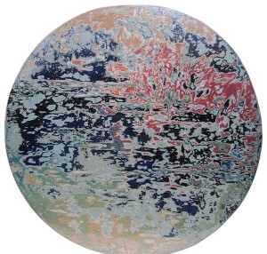 Untitle #1_ lacquer , dyes and silver leaf on wood _ 26 cm _ 2018 (2)