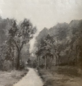 Landscape #3 (lane to the forest) -2022, 78.5 x 74.5cm