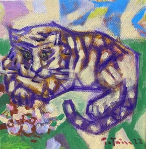 Tiger - 2022, oil on canvas