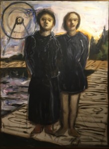 two girls, 120 x 90 cm, 2020, oil on canvas