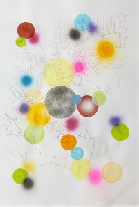 Dreamers,2019, 100x70cm, acrylic on canson paper